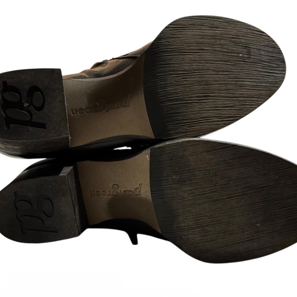 Paul Green Black Leather Studded Punk Goth Buckle Ankle Moto Boots EU 37 US 6.5 - Picture 13 of 13